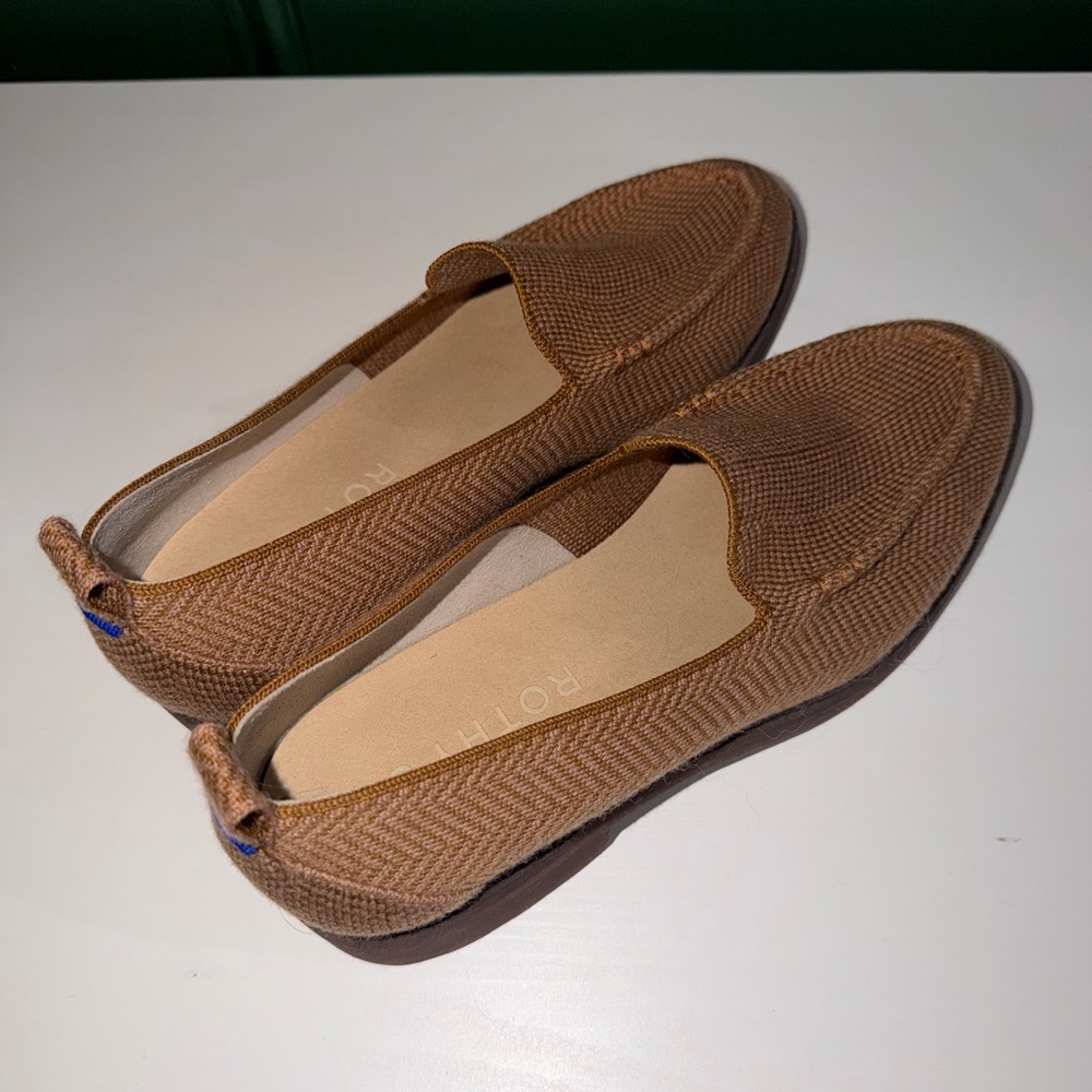 Rothy’s “The Lug Loafer” - Teak Herringbone, size 9.5